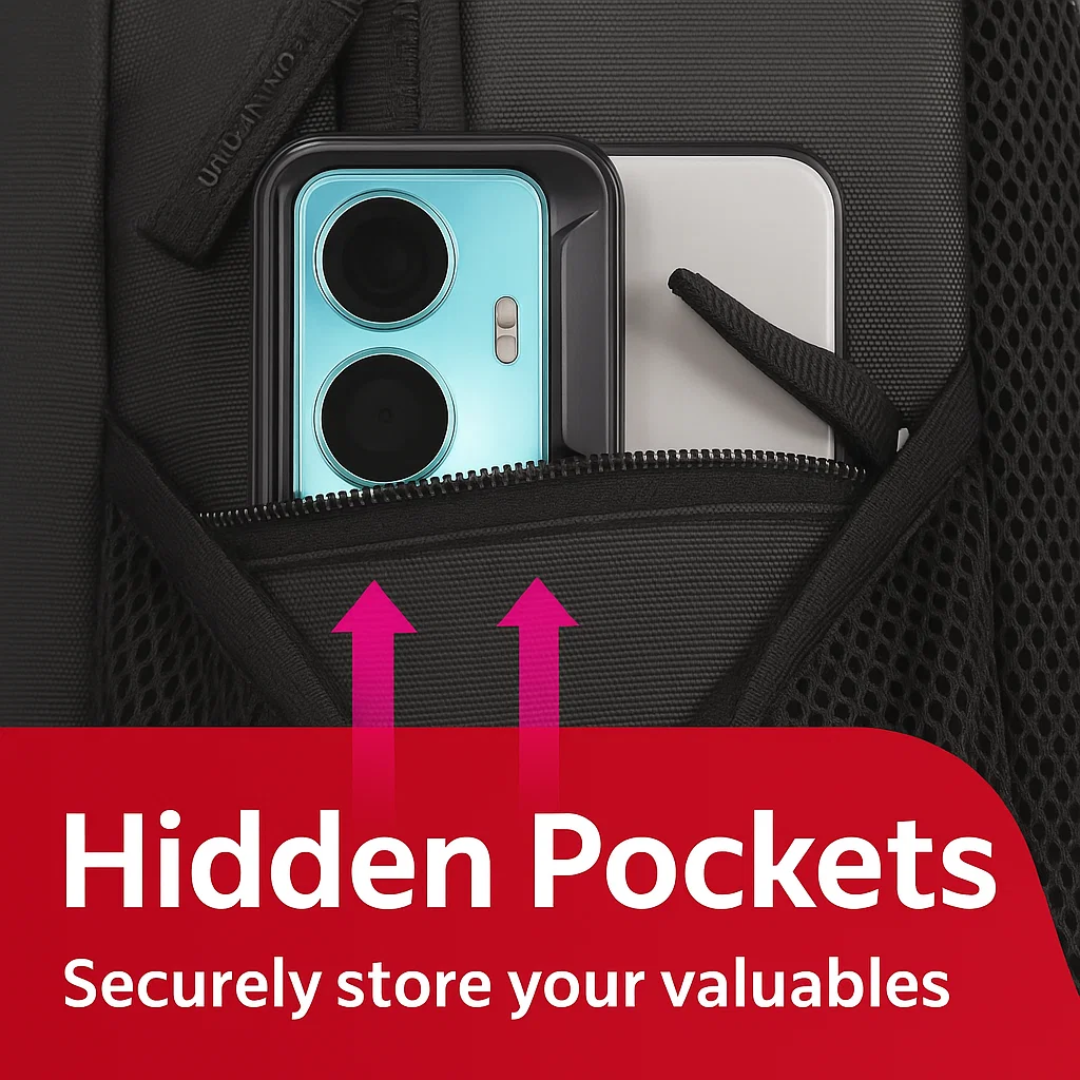 THE GANGSTER Backbencher BAG WITH 2 HIDDEN POCKETS