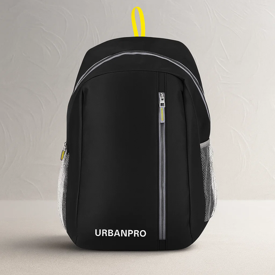 Urban Pro Motion 25L Daily Daypack | School, College & Office Backpack for Men & Women (Black)