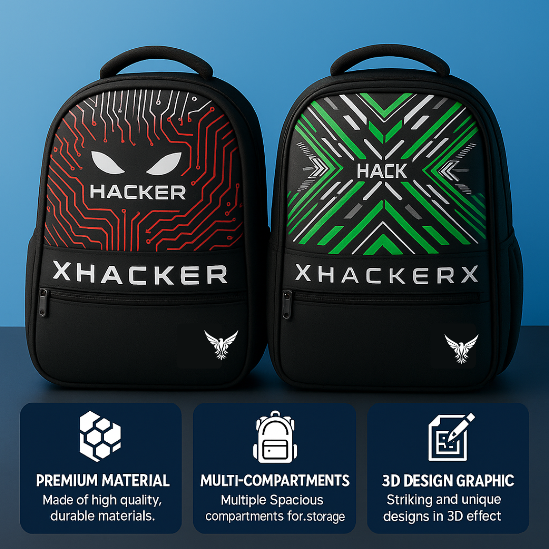 Urban Pro Hack & Hacker Combo Backpack 28L – Laptop, School & Travel Bag for Students and Professionals